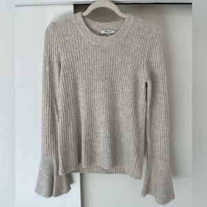 Madewell Ruffle cuff pullover Sweater